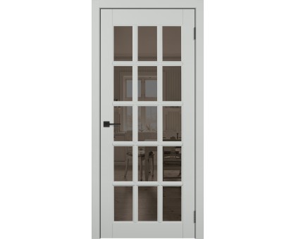 Межкомнатная дверь Tandoor  модель Английская решетка 15 цвет RAL 7035