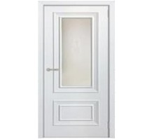 Межкомнатная дверь Tandoor модель Багет №24/1 цвет Белая эмаль