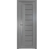 Дверь межкомнатная Profil Doors 17XN (Грувд Серый) стекло триплекс черный
