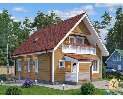 Комплект мансардного дома "Леппикоски" 119 м2