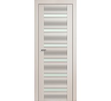Дверь межкомнатная Profil Doors 57x Эш Вайт (Эш Вайт Мелинга) стекло матовое