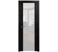 Дверь межкомнатная Profil Doors 8x Эш Вайт (Эш Вайт Мелинга) стекло белый триплекс