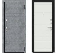 Входная дверь TanDoor Гранит бетон серый/шагрень белая